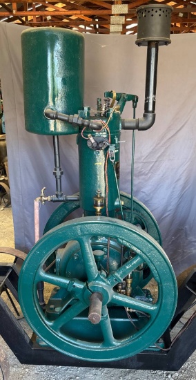 Fairbanks, Morse and Co 4 H.F. Vertical Hit-and-Miss Engine on Steel Cart