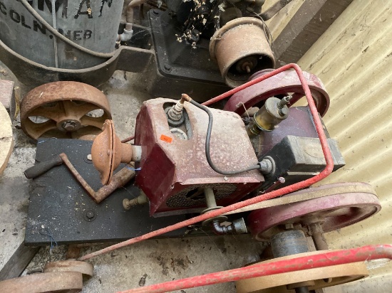 Ideal Model L – R Gas Engine Mounted on Cart