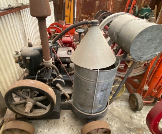 Cushman Motor Works 4 H.P. Water-Cooled Engine on Cart
