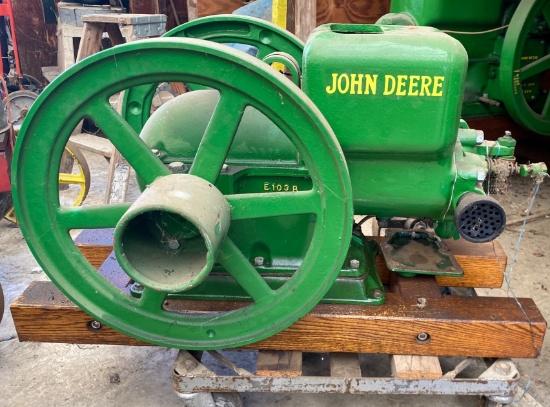 John Deere Hit-and-Miss Engine with Flywheels