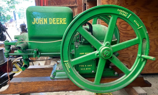 John Deere Hit-and-Miss Engine, Type E 3 HP with Pulley