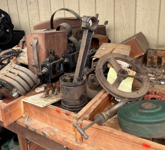 Small Engine Parts, Including Pistons, Flywheels, and Components