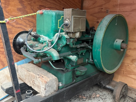 Fuller Johnson Hit-and-Miss Gas Engine with Flywheels