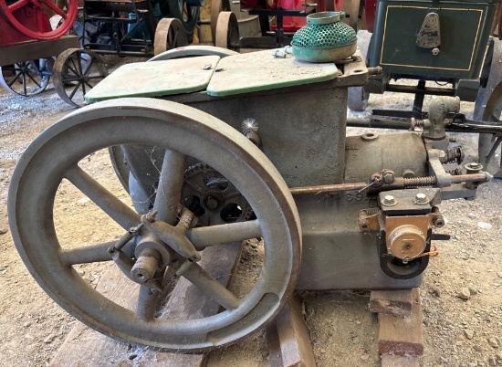 Stationary Two-Flywheel Engine with Parts Motor