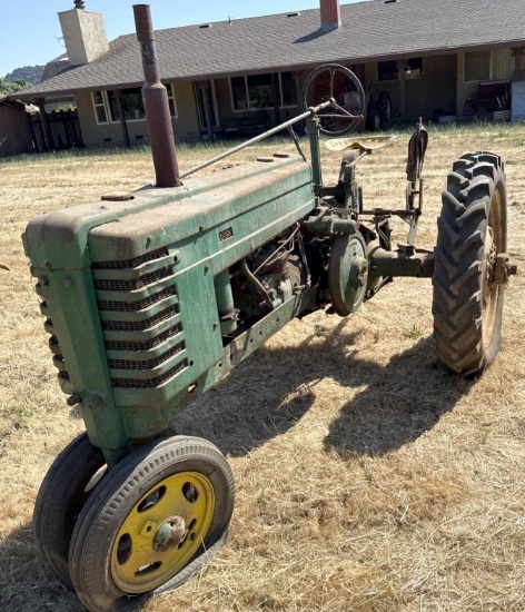 John Deere H Electric Start Tractor, Serial #: 58246