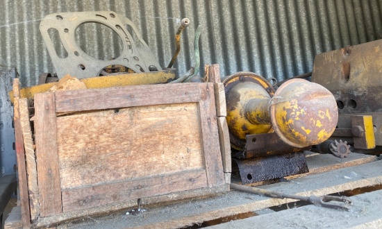 Caterpillar Parts Assortment Including Gaskets and Metal Components