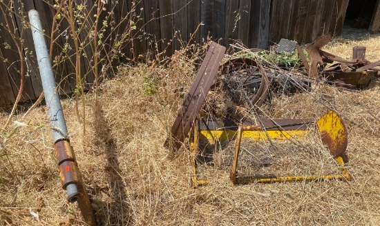 Steel Wheels, Batteries, and Assorted Scrap Metal