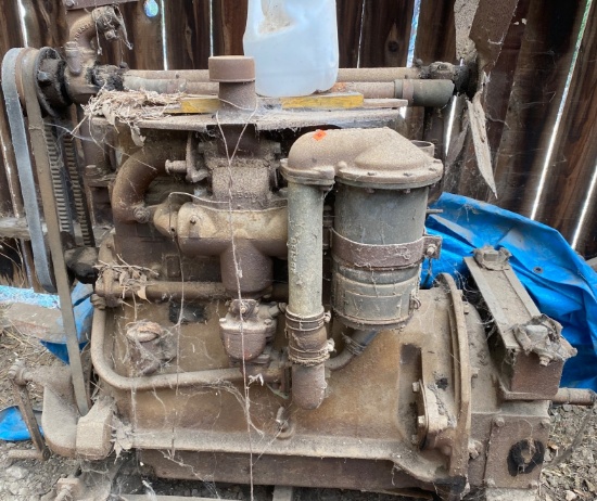 Power Plant Engine with Belt System and External Components
