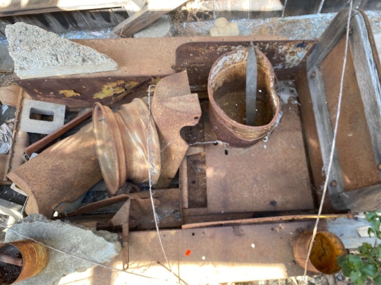 Rusted Metal Scrap, Including Panels and Containers