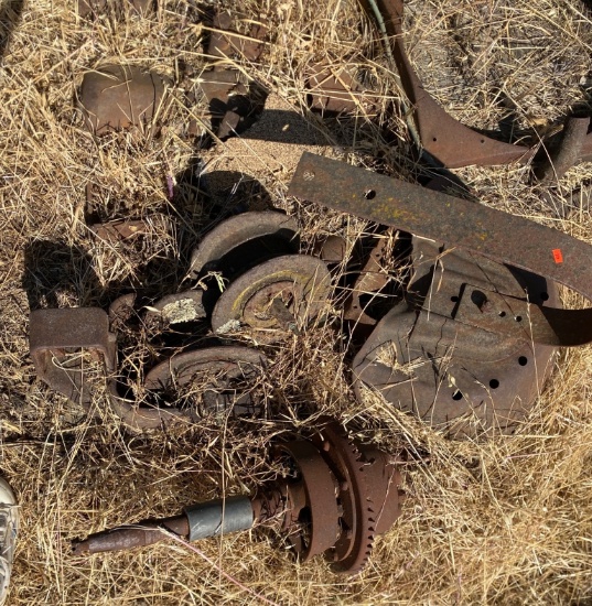 Rusted Metal Parts and Machinery Components