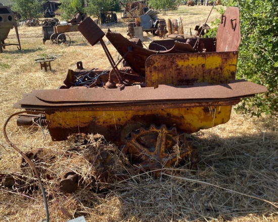 Caterpillar Crawler Chassis with Rusted Components