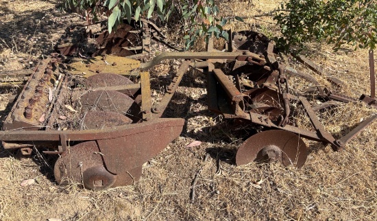 Rustic Steel Farm Plow Equipment with Disc Blades