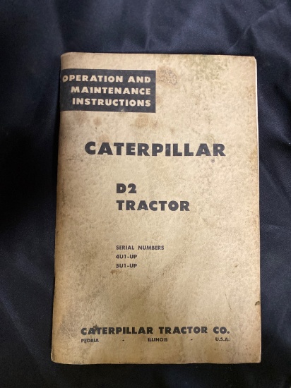 Caterpillar D2 Tractor Operation and Maintenance Instructions Manual