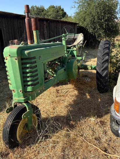 John Deere Model B Tractor with Two Large Rear Wheels