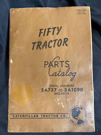 Caterpillar Fifty Tractor Parts Catalog, Form 3229