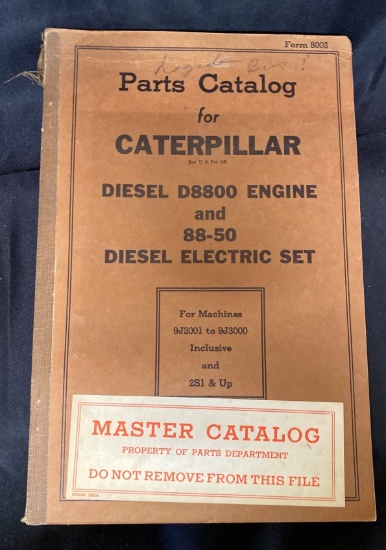 Caterpillar Diesel Electric Set Parts Catalog