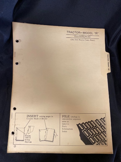 Instruction Manual for Tractor Model ‘R’, Part Catalog No. TCR-2838