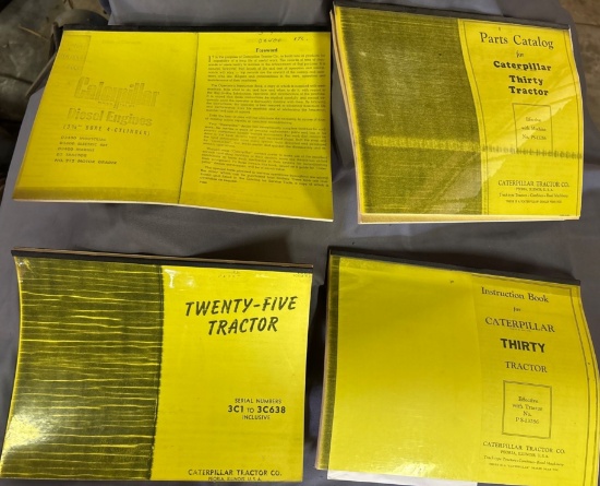 Instruction and Parts Manuals for Caterpillar Tractors