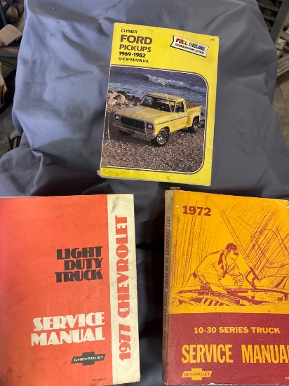 Automotive Service and Shop Manuals for Chevrolet Light Trucks and Ford Pickups
