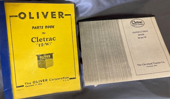 Oliver Corporation Parts and Instruction Books for Cletrac Model 12(W) Tractor