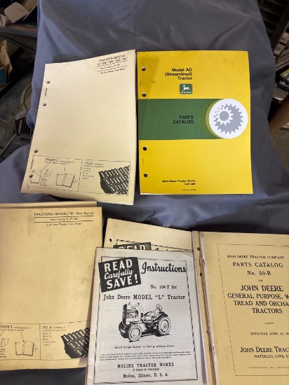 John Deere Tractor Parts Catalogs and Instruction Manuals