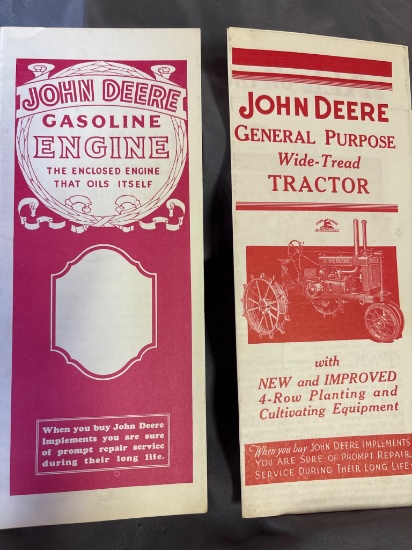 John Deere Farming Equipment Promotional Brochures