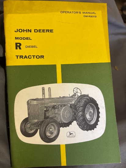 John Deere Model R Diesel Tractor Operator’s Manual OM-R2012