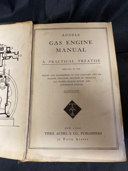 Audels Gas Engine Manual by Theo. Audel & Co., Early 20th Century Edition