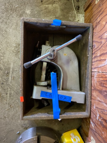 Cast Iron Arbor Press in Wooden Crate