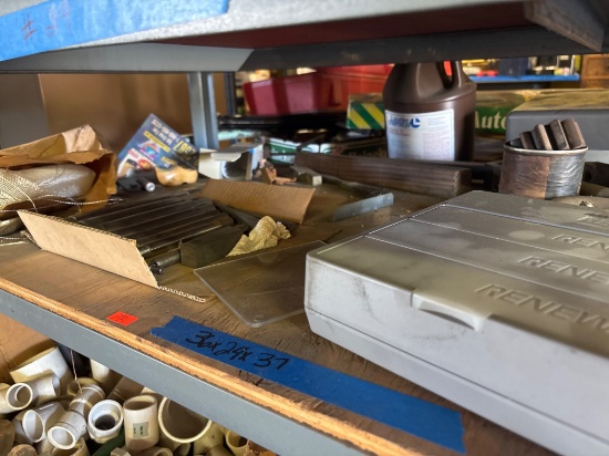 Tools and Materials Including Punch Set, Metal Sheets, and Fiber Mesh