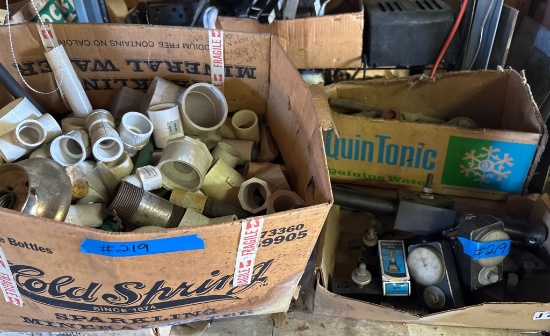 Plumbing Fittings and Industrial Components in Boxes