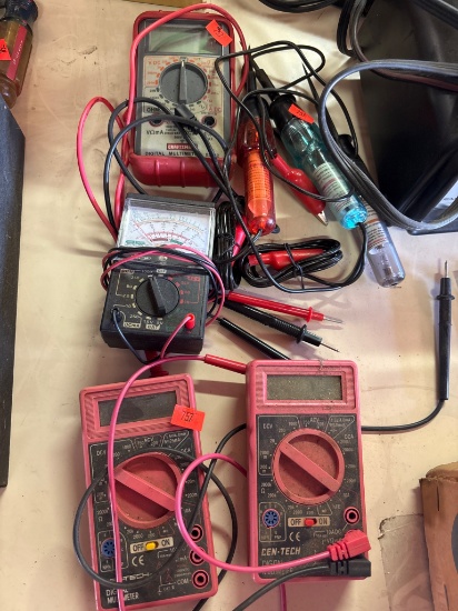 Digital and Analog Multimeters with Accessories
