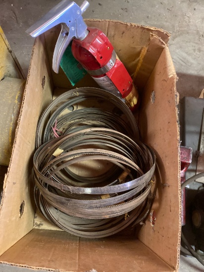 Band Saw Blades and Red Fire Extinguisher