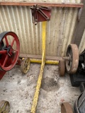 Metal Rolling Motor Stand with Yellow Frame
