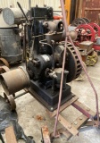 Water-Cooled Vertical Engine on Metal Cart