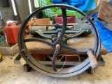 Metal Belt Pulley with Attached Machinery Components