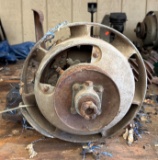 Small Gas Engine with Flywheel and Pulley