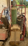 Metal Gas Cylinder Cart with Gas Cylinders and Accessories