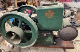 Fuller & Johnson Engine No. 70443 with Flywheel and Mounted Base
