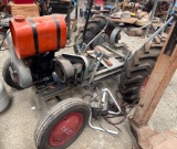 Gibson Tractor Parts With Frame, Engine, and Wheels