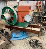 Fuller & Johnson Model N B Hit-and-Miss Engine on Cart