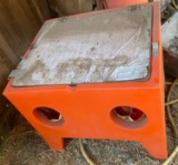 PVC Table Top Sandblaster Cabinet with Dual Hand Ports