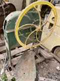 John Deere Hand-Crank Corn Sheller with Metal Frame