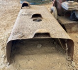 Metal Tractor Hood Lid with Opening and Contoured Edges