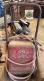 Gas-Powered Sand Plaster Unit on Two-Wheel Metal Frame