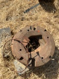 Three Cast Iron Industrial Counterweights