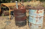 Metal Drums, Yellow Metal Frame, and Assorted Metal Components