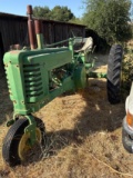 John Deere Model B Tractor with Two Large Rear Wheels