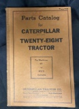 Parts Catalog for Caterpillar Twenty-Eight Tractor, Form 7128