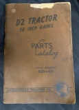 Caterpillar D2 Tractor Parts Catalog for 50-Inch Gauge